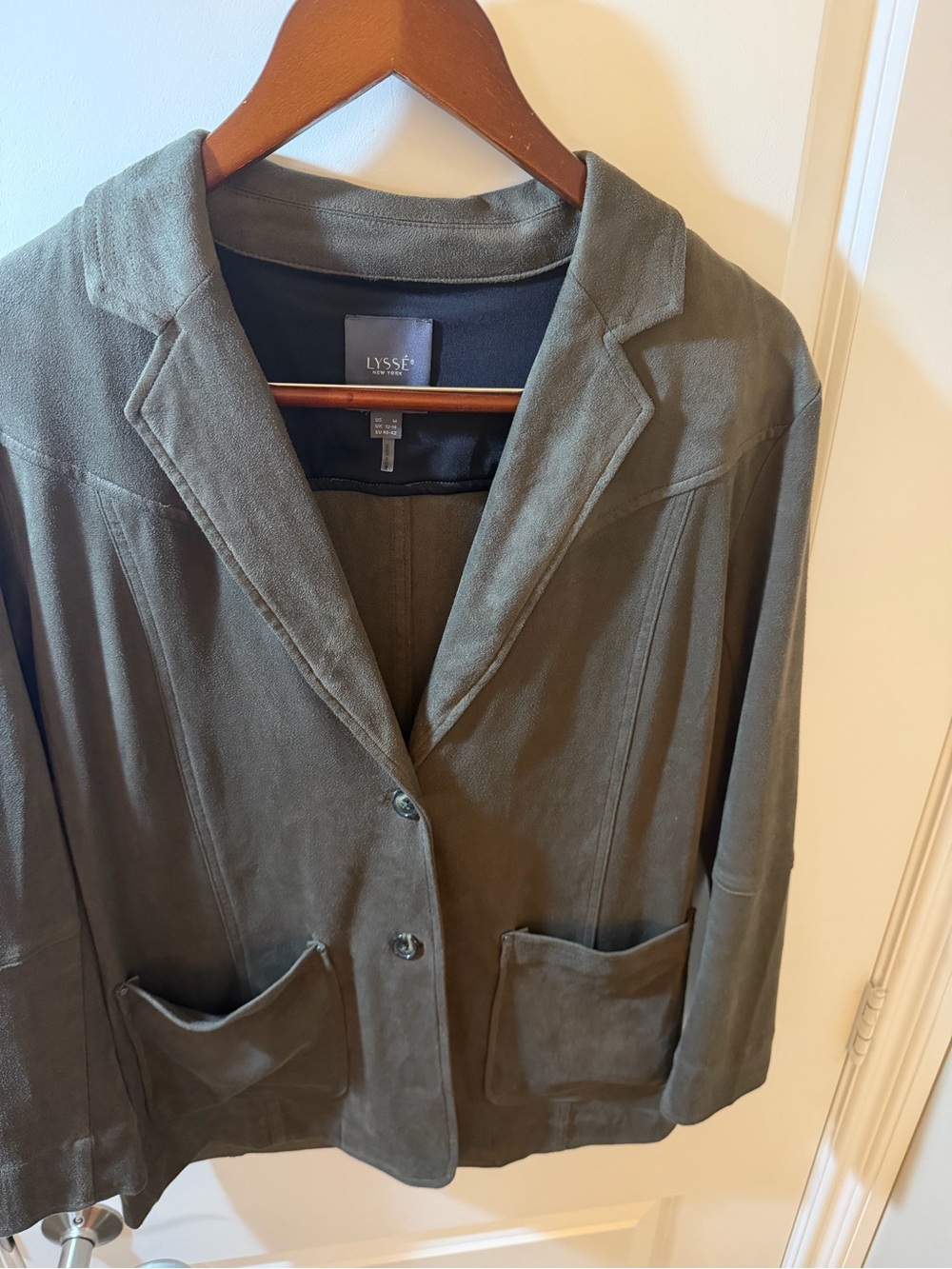 Lysse Olive Green Notch Collar Blazer
